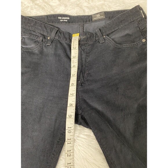 AG Adriano Goldschmied Women's Corduroy Pants Black Size 27R Super Skinny Ankle - Picture 6 of 16